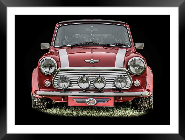The Mini Cooper Framed Mounted Print by Dave Hudspeth Landscape Photography