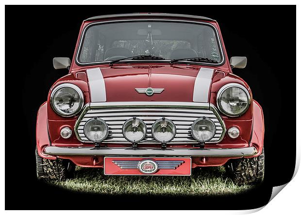 The Mini Cooper Print by Dave Hudspeth Landscape Photography