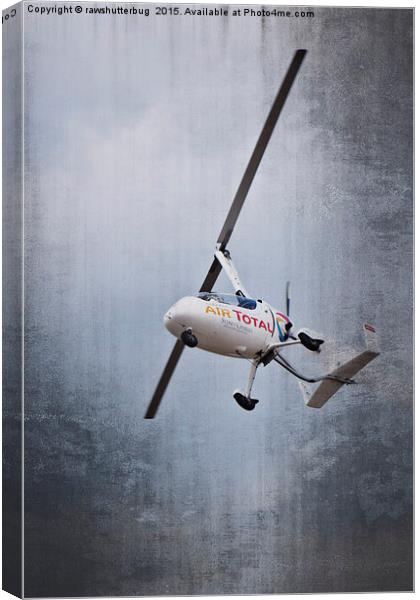 Autogyro Air Display Canvas Print by rawshutterbug 