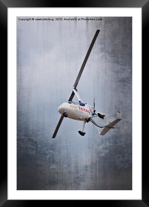 Autogyro Air Display Framed Mounted Print by rawshutterbug 