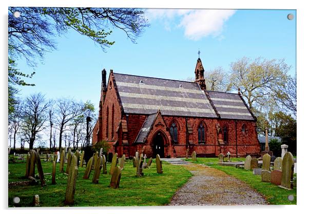  St John the Divine, Frankby, Wirral Acrylic by Frank Irwin