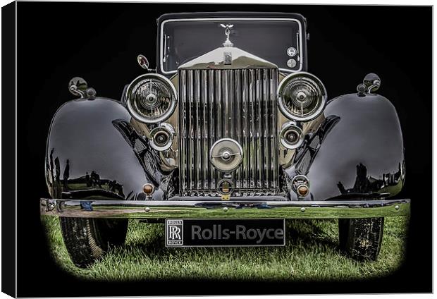 Classic Rolls Royce Canvas Print by Dave Hudspeth Landscape Photography