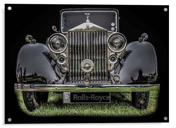 Classic Rolls Royce Acrylic by Dave Hudspeth Landscape Photography