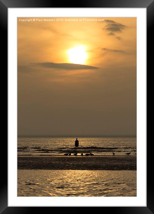 Hazy Autumn Sunset Framed Mounted Print by Paul Madden