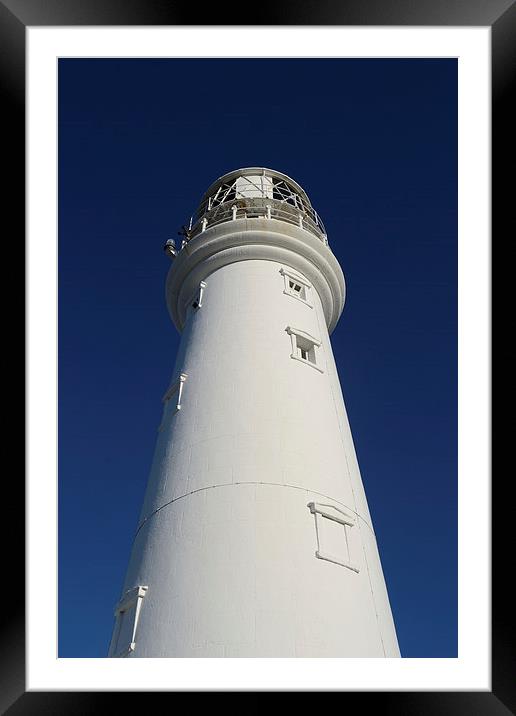 Flamborough Head lighthouse Framed Mounted Print by Paul Collis