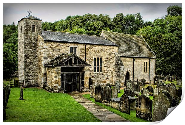  St Gregory's Minster, Kirkdale. Print by Colin Metcalf