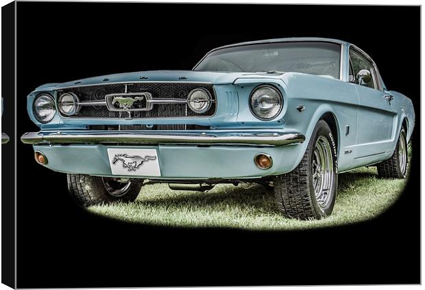 The Classic Ford Mustang Canvas Print by Dave Hudspeth Landscape Photography