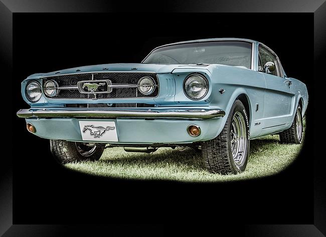 The Classic Ford Mustang Framed Print by Dave Hudspeth Landscape Photography