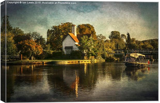  Goring on Thames Canvas Print by Ian Lewis