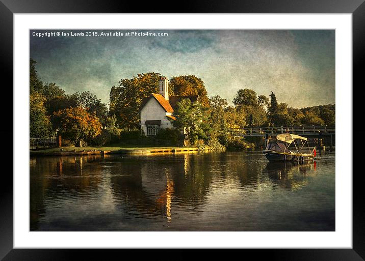  Goring on Thames Framed Mounted Print by Ian Lewis