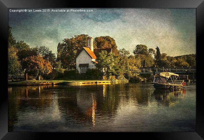 Goring on Thames Framed Print by Ian Lewis