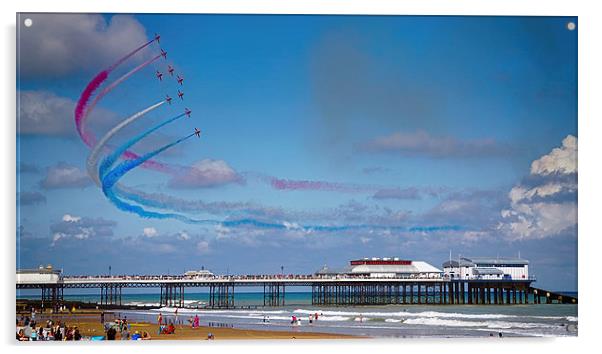  Red Arrows over Cromer Pier Acrylic by Alan Simpson