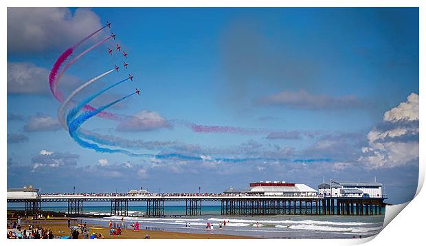  Red Arrows over Cromer Pier Print by Alan Simpson