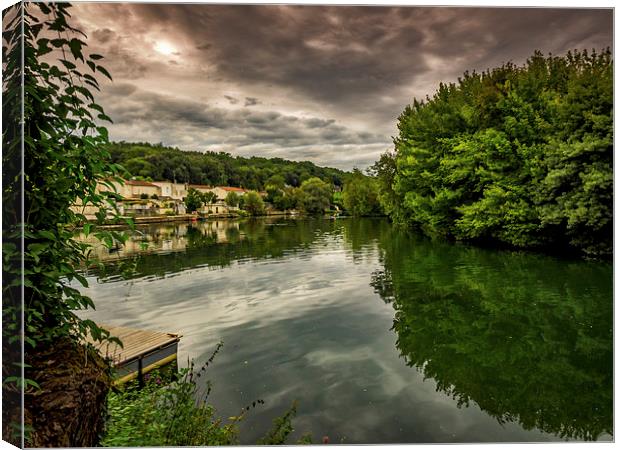 River Charente, Cognac, France Canvas Print by Mark Llewellyn