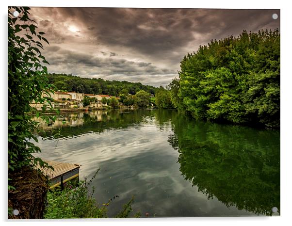 River Charente, Cognac, France Acrylic by Mark Llewellyn