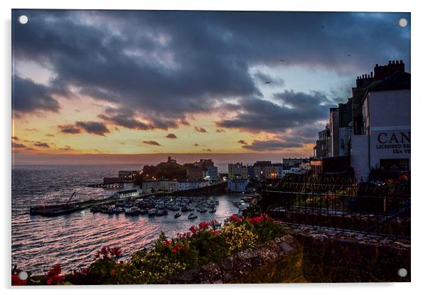  Tenby Harbour. Acrylic by Philip Jones