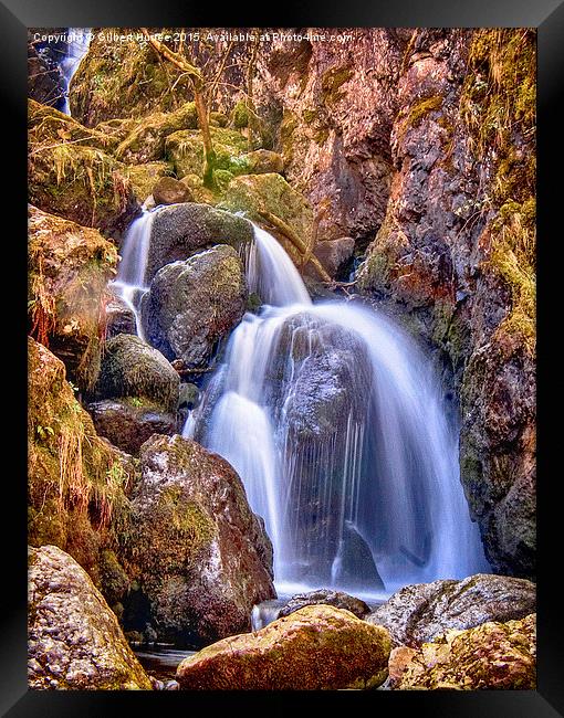 'The Unveiling Cascade of Lodore' Framed Print by Gilbert Hurree