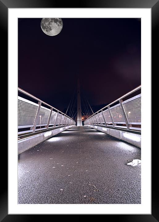 Moon Light Bridge Framed Mounted Print by Darren Smith