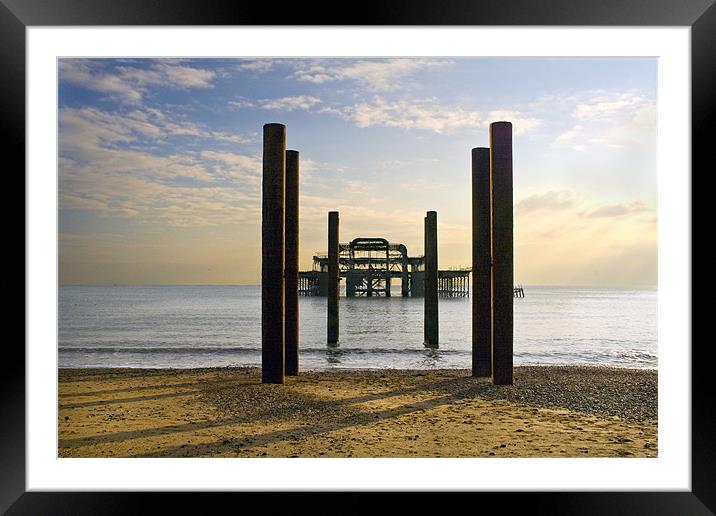 Brighton Pier Framed Mounted Print by Malcolm Smith