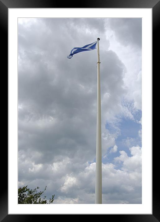 Flag Pole Framed Mounted Print by Iain McGillivray