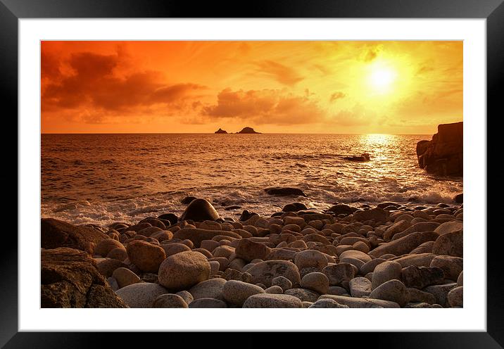  Port Nanven, Cornwall Framed Mounted Print by Brian Pierce