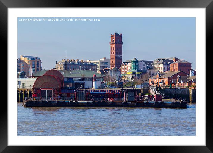  Liverpool Ferry Port Framed Mounted Print by Alex Millar