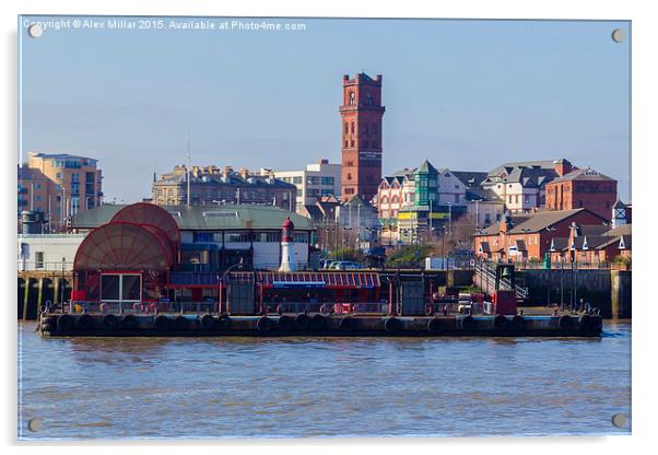  Liverpool Ferry Port Acrylic by Alex Millar