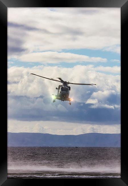  Puma at the Scottish Airshow Framed Print by Andrew Crossley