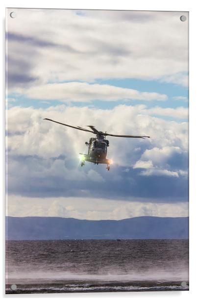  Puma at the Scottish Airshow Acrylic by Andrew Crossley