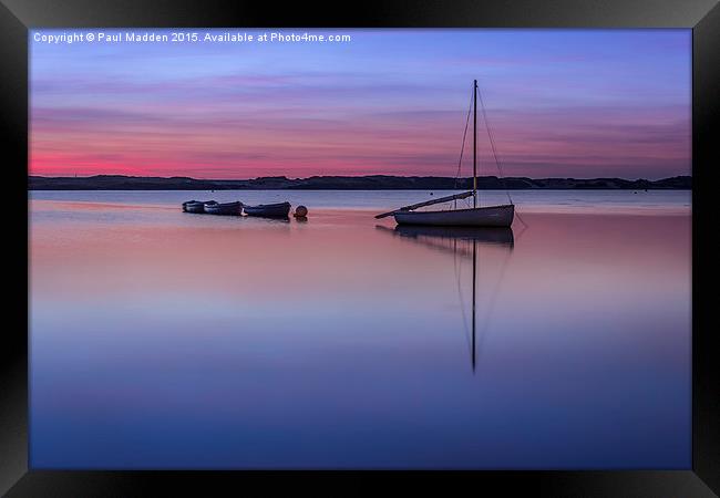 Calm waters Framed Print by Paul Madden