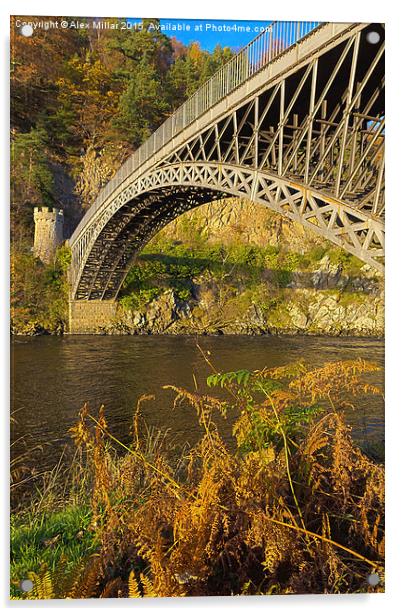  Craigellachie Bridge Acrylic by Alex Millar