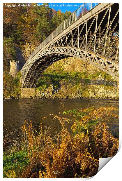  Craigellachie Bridge Print by Alex Millar