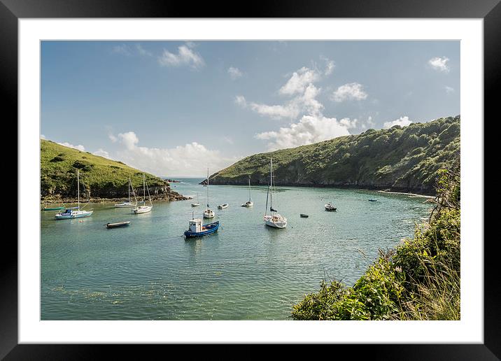 Solva to St Bride's Framed Mounted Print by Malcolm McHugh