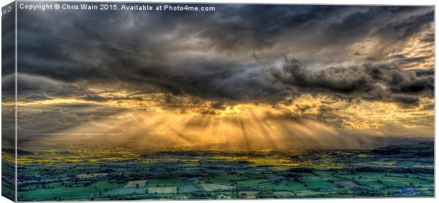  Dramatic Sky Montgomeryshire Canvas Print by Black Key Photography