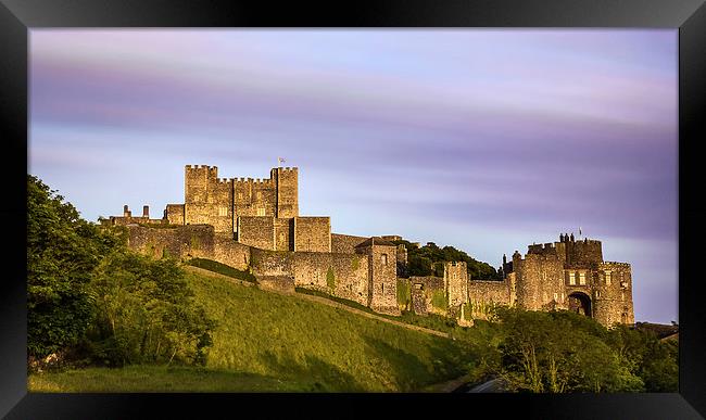  Dover Castle sunset Framed Print by Ian Hufton