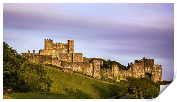 Dover Castle sunset Print by Ian Hufton