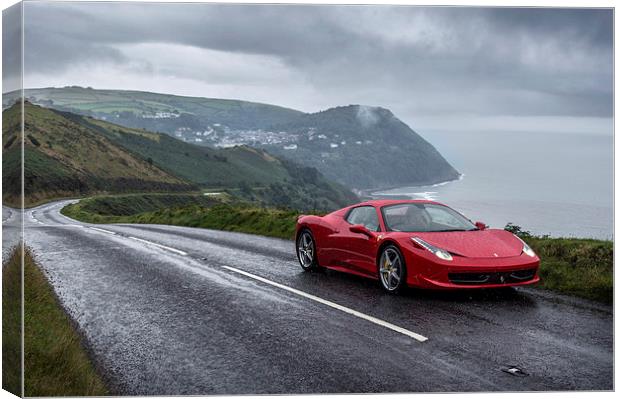 Ferrari 458 Spider  Canvas Print by Mike Sannwald