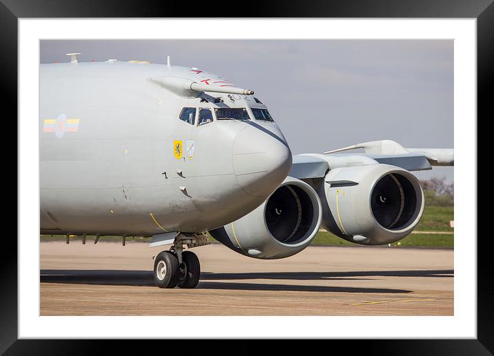  Awacs Deployed  Framed Mounted Print by Andrew Crossley