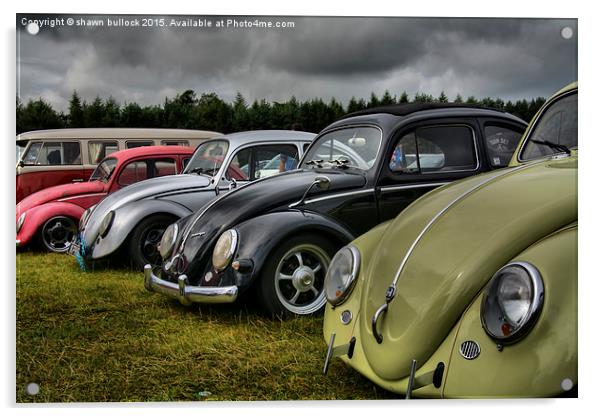  VW Beetles Acrylic by shawn bullock