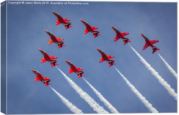 Reds climbing into the sky Canvas Print by Jason Wells