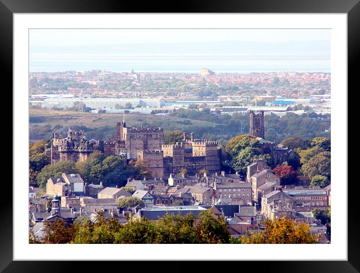 View over Lancaster  Framed Mounted Print by Jacqui Kilcoyne