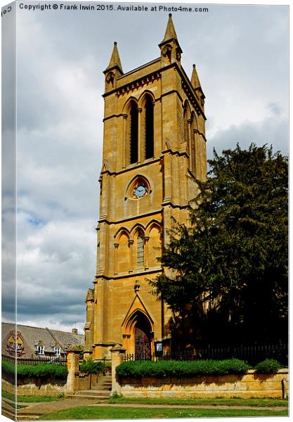  St Michaels & All Angels church, Broadway Canvas Print by Frank Irwin
