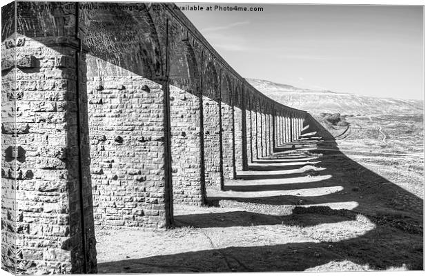   The Ribblehead Viaduct 1 BW Canvas Print by Colin Williams Photography