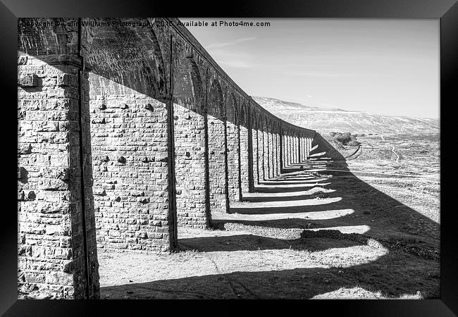   The Ribblehead Viaduct 1 BW Framed Print by Colin Williams Photography
