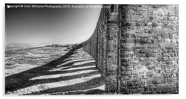   The Ribblehead Viaduct 3 BW Acrylic by Colin Williams Photography