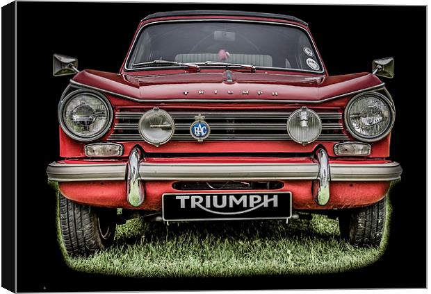 The Triumph Herald Canvas Print by Dave Hudspeth Landscape Photography