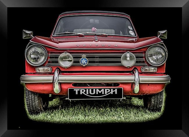 The Triumph Herald Framed Print by Dave Hudspeth Landscape Photography