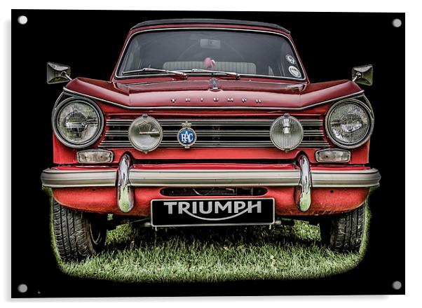 The Triumph Herald Acrylic by Dave Hudspeth Landscape Photography