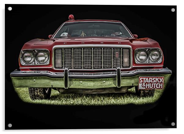 The Ford Gran Torino Acrylic by Dave Hudspeth Landscape Photography