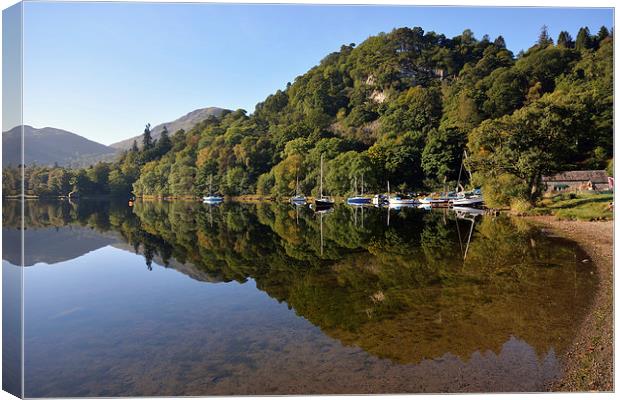 Reflections on Ullswater Canvas Print by Gary Kenyon